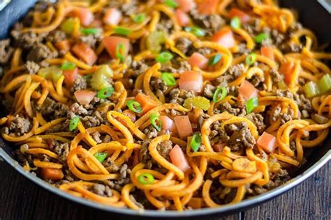 The cheeseburger is an american staple with variations found on nearly every restaurant's menu in addition to fast food chains around the country. Sweet Potato Cheeseburger Casserole | Recipe | Sweet ...