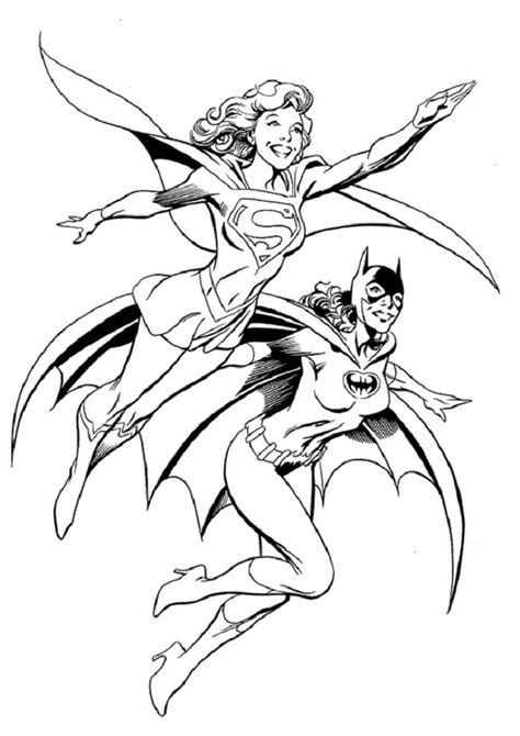 Free printable batgirl coloring pages. Supergirl Coloring Pages - Coloring Home