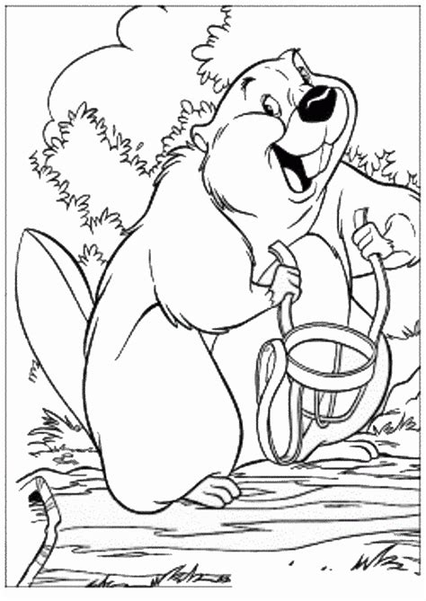 Building a beaver dam coloring page. Beaver Coloring Pages