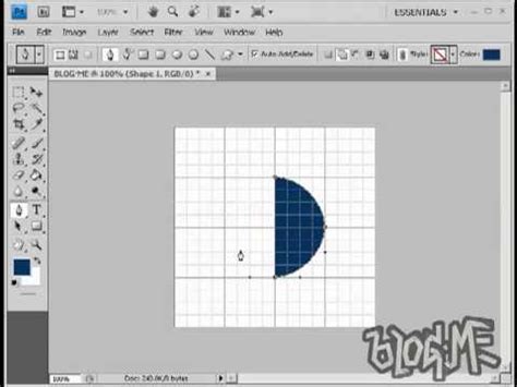 Pen tool is all about placing two points in space and bending the line in between the two points to allow you to draw perfectly smooth curves. BLOGME Photoshop Tutorial : Pen Tool - circle - YouTube