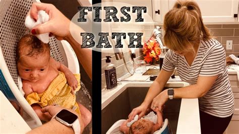 Keeping bath times brief will also help to protect your. Newborn Baby's First Bath *ADORABLE* - YouTube