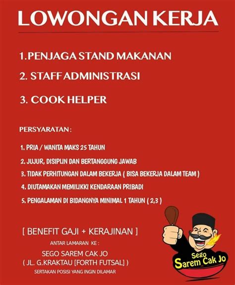 Loker solo raya bulan agustus 2021 untuk lulusan smp, sma/smk, d1, d3 dan s1 | portal info lowongan kerja di solo raya terbaru Gaji Bnn Sma / Lowongan Kerja Sma Smk Medan Mei 2020 Di Pt ...