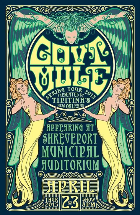 Records of north american elk and mule deer, 2nd edition $24.95. 11x17 Color Poster for Gov't Mule at Shreveport LA | Etsy in 2021 | Concert poster design, Gov't ...