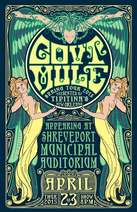 Records of north american elk and mule deer, 2nd edition $24.95. 11x17 Color Poster for Gov't Mule at Shreveport LA | Etsy in 2021 | Concert poster design, Gov't ...