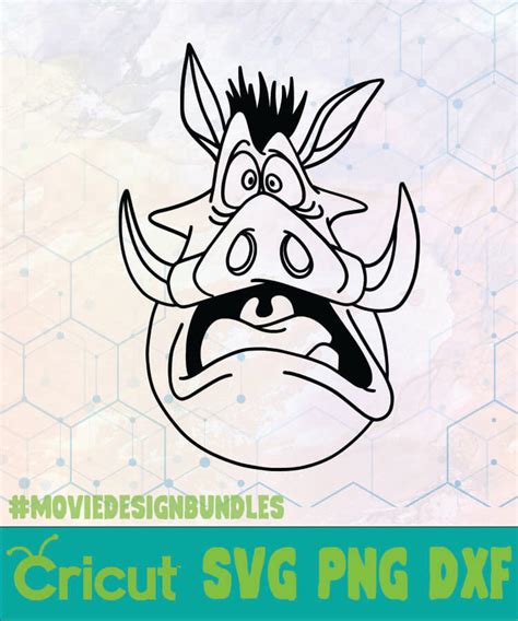 You can download in.ai,.eps,.cdr,.svg,.png formats. LION KING PUMBA FUNNY FACE DISNEY LOGO SVG, PNG, DXF ...