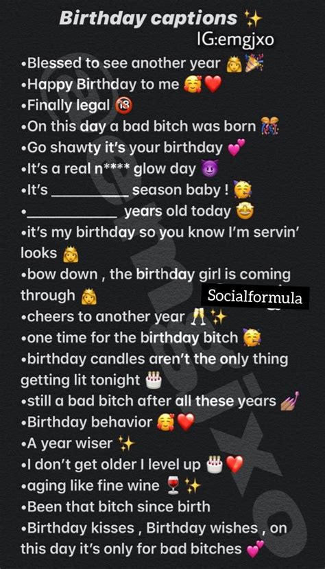 Birthday captions for Instagram | Birthday captions, Instagram quotes ...