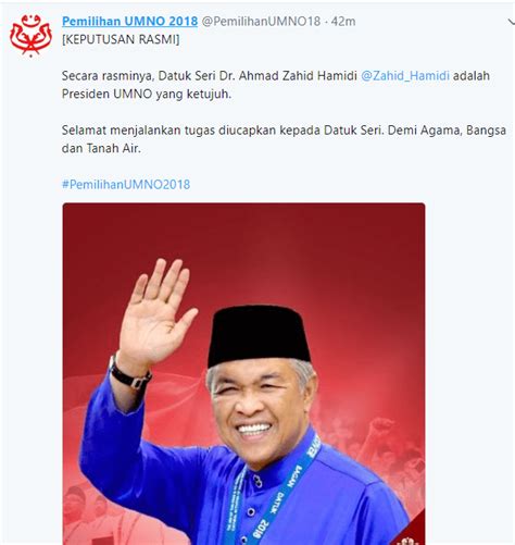 Sidang akhbar keputusan pemilihan sayap wanita, pemuda dan puteri umno oleh setiausaha ker. Pemilihan UMNO, keputusan Rasmi : Zahid menang presiden ...