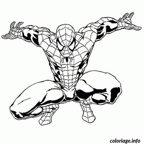 Ensuite, dessinez un masque avec un motif de toile d'araignée symétrique. Coloriage Spiderman 190 Dessin Spiderman à imprimer