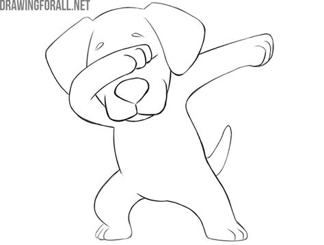 Looking for the perfect beagle gift? How to Draw a Dabbing Dog | Drawingforall.net