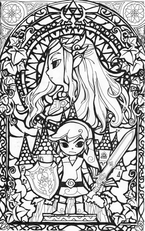 Zelda coloring pages are free and easy to print providing a creative option of entertainment for children by developing the taste of art and coloring in find more coloring pages online for kids and adults of legends of zelda coloring pages to print. coloring pages zelda - patagoipde | Coloriage zelda ...