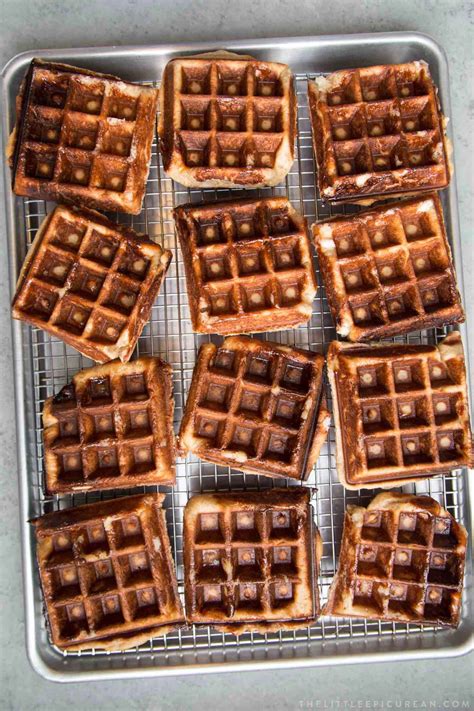 In this world of foods that people label as coming from one place when they actually come from somewhere else (like french fries), it's a relief to find one that actually comes from the country it's named after, and is really popular there as well. Belgian Liege Waffles - The Little Epicurean | Recipe ...