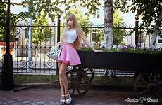 barbie angelica russian kenova wiki real life doll heels skirt pink high