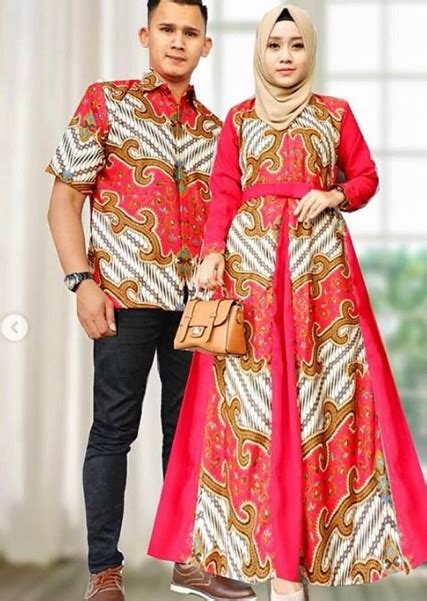 Modern, kantor, lengan panjang & pendek, kombinasi kain polos, pesta pernikahan, gemuk, terbaru. 50+ Ide Inspirasi Model Baju Gamis Batik Kombinasi Satin ...