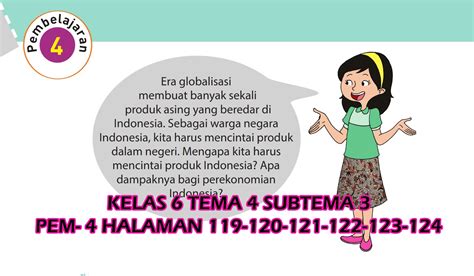 Pelaksanaan pembelajaran tematik kelas ii tema 7 subtema 3.ii pelaksanaan pembelajaran tematik kelas ii tema 7 subtema 3 tumbuhan di sekitarku dengan menggunakan model pembelajaran. Download Kunci Jawaban Tema 4 Subtema 2 Pembelajaran 4 Kelas 6 PNG - Unduh File Guru