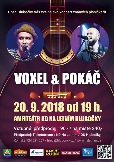 72 likes · 3 talking about this. Voxel & Pokáč - koncert - KD Na Letním - Hlubočky