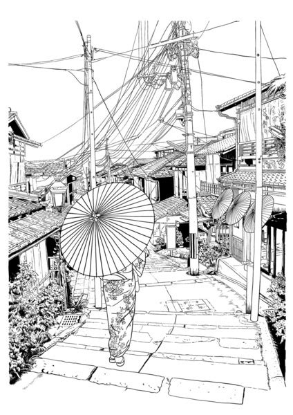 Here presented 48+ japan drawing images for free to download, print or share. VIEWS OF JAPAN DRAWING SERIES on Behance