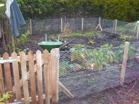 Erecting a simple fence around your veggie patch will keep your crops safe from damage. Rabbit proof fencing around vegetable patch | Veg garden ...