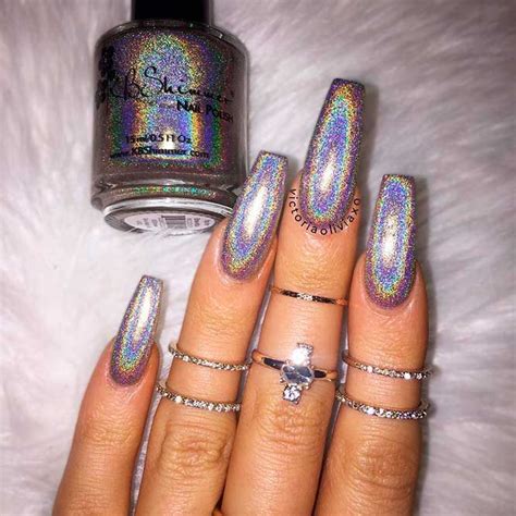 Plastic holographic nail art accessories. Otherworldly Holographic Nail Polish | NailDesignsJournal ...