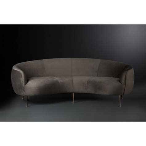 Edler bezug und modernes design: Sofa Rund Rundecke Klein Arundel Leather Couch Leder Med ...