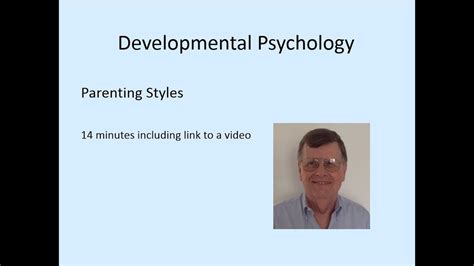 Developmental Psychology - Parenting Styles - YouTube