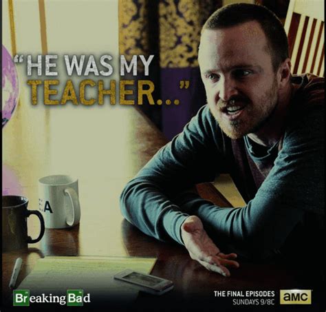 Intellectual chemistry, the chemistry of love, and sexual chemistry but all of them together form true chemistry, which is one of the most intense things you'll ever feel. This Week In Education: TV: Teacher-Student Relationship At The Heart Of "Breaking Bad"