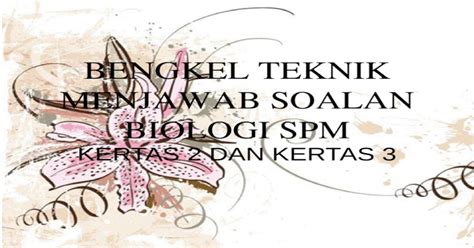 Sejenis bakteria hidup dalam mata air panas pada suhu 75 darjah hingga 85 darjah. Bengkel Teknik Menjawab Soalan Biologi Spm