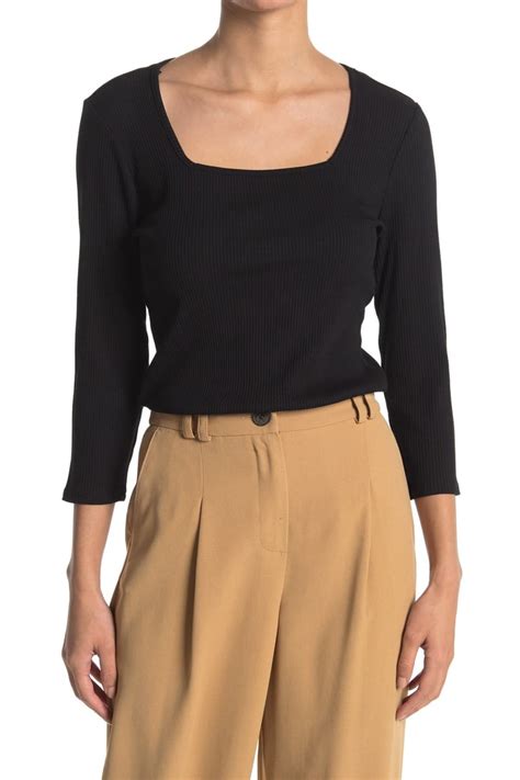 Shopping, department stores east village. T Tahari 3/4 Sleeve Square Neck Top | Best Deals and Sales ...
