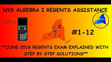 Even if students take the june 2021 regents examination(s) in algebra i, earth science (written test only), english language arts, and/or living 8. NYS Algebra 1 (Common Core) June 2018 Regents Exam Answers ...