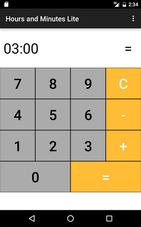 Hours Minutes Time Calculator - Android Apps on Google Play