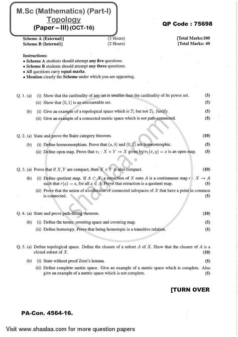 4 discussion of the problems this research tackled about the different aphrodisiac food that was present in the. Analysis and Topology 2016-2017 M.Sc Mathematics (IDOL) (Correspondence) Part 1 question paper ...