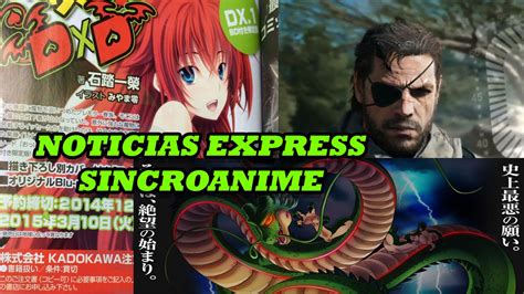 Sino por la pésima animación mostrada en el quinto capítulo de la serie, el cual cuenta con diseños. Noticias Express Nueva película de Dragon Ball Z para 2015, Fecha de Metal Gear Solid V y más ...