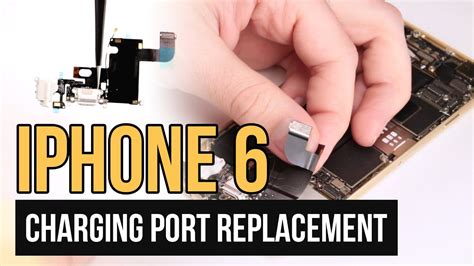 The following video will help you know. iPhone 6 Charging Port Replacement Video Guide - YouTube