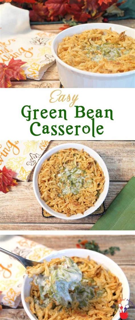 For golden green bean casserole: Traditional Green Bean Casserole | 2 Cookin Mamas An easy ...