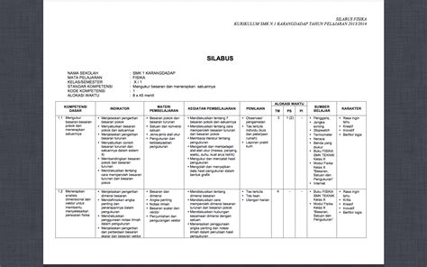 Untuk mendownload silabus fisika smk, klik link berikut: Download Silabus Fisika Smk Kelas X K13 - Silabus Rpp