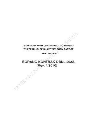 Certificate of partial occupation perakuan serahan kerja siap perakuan serahan kerja siap 6 standard form of contract (this page is deliberately left blank) 1) practical completion a) based on pwd form 203/203a (rev. Pwd 203a Rev 2010 Pdf - Fill Online, Printable, Fillable ...