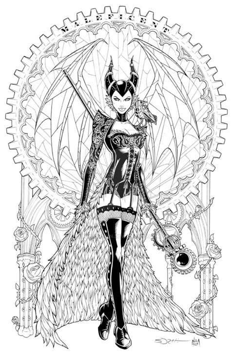 Best tweety bird christmas coloring pages additionally disney characters furthermore funny cartoon draw in addition. Steampunk Maleficent Redux - Shibao by LahmiaRaven on ...