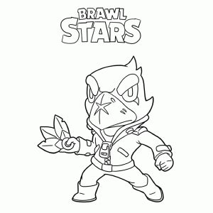 Kleurplaten van de computergame brawl stars. Brawl Stars kleurplaat printen → Leuk voor kids