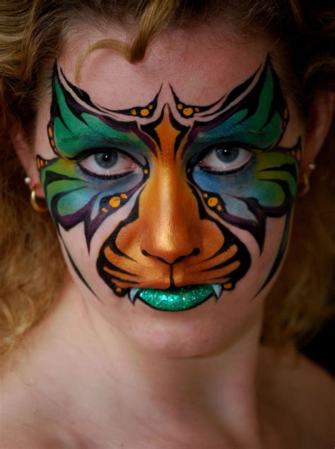 Clock face flat design illustration with hands and hour marks. Facepaint by Mark Reid, Just love his work! Flawless as ...