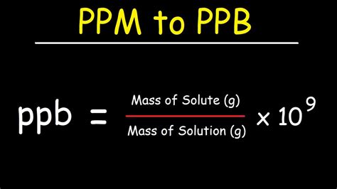 ›› convert microgram to ppm. How To Convert PPM to PPB - YouTube