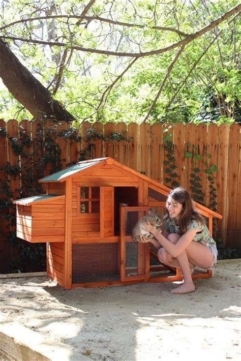 It is basically a box on legs. cute rabbit hutch by estelle | Back Yard | Pinterest