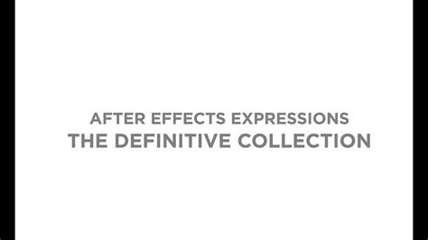 For now, the site consists mainly of a set of pages designed to teach you the basics of using expressions in after effects. After effects expressions - The definitive collection ...