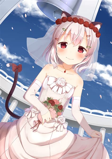 Nekopara has started airing, so if you haven't seen it yet, it's time to grab some popcorn and chill while watching cute neko girls taking care of their master! ANIME ART wedding. . .bridal. . .bride. . .neko. . .cat ...