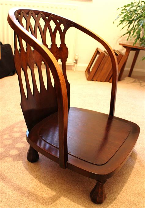 The most comfortable place to nurse for you and baby. Victorian Stained Walnut Nursing Chair | Bean bag chair ...