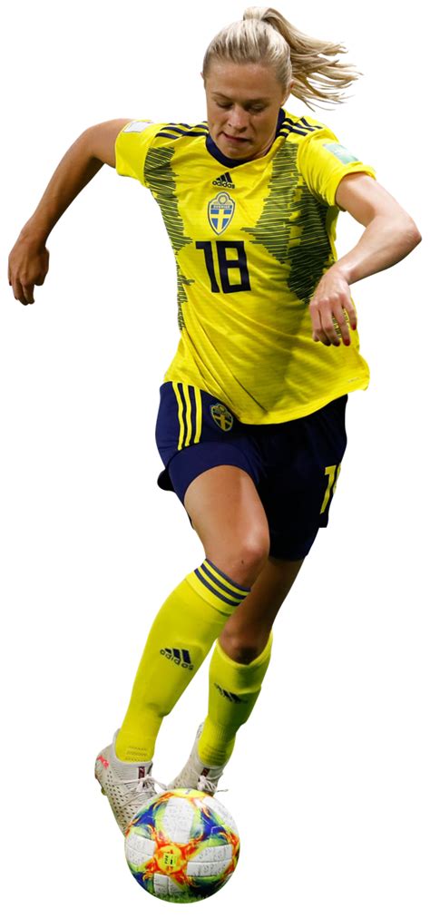 También forma parte de la selección de suecia. Fridolina Rolfö football render - 54735 - FootyRenders