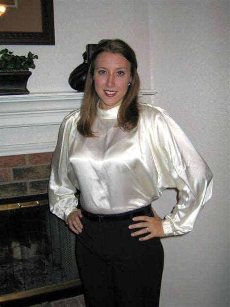 2x shiny white liquid satin blouse 54 bust extreme shine lapel collar 2xl. Pin on satin blouse