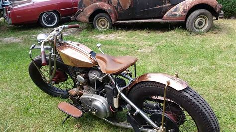 1949 indian scout the 1949 indian scout for sale is better than a rare barn find; Indian scout 101 741 Custom For sale - YouTube