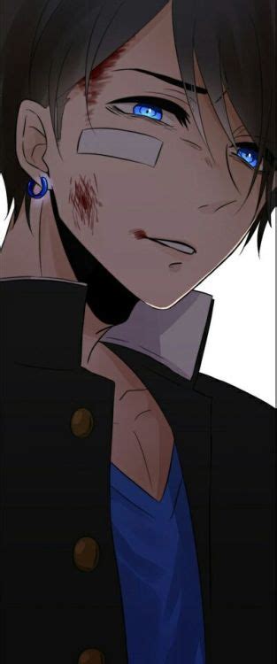 A teenage boy with icy blue eyes and platinum he has emerald green eyes and golden blonde hair. anime yandere boy | Tumblr