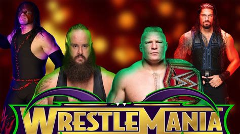 The new face of fear was engulfed with rage, but not as. HUGE Change in Main Event Of Wrestlemania 34!! - YouTube