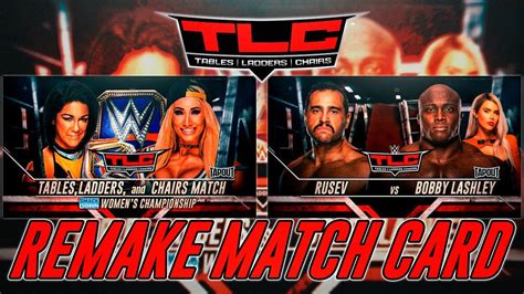 The storylines have played out rather quickly over the past few weeks with a brief amount of time between survivor series and tlc. WWE TLC 2019 REMAKE MATCH CARD (Single & TLC Match) PSD Y PARTES BY Jika - YouTube