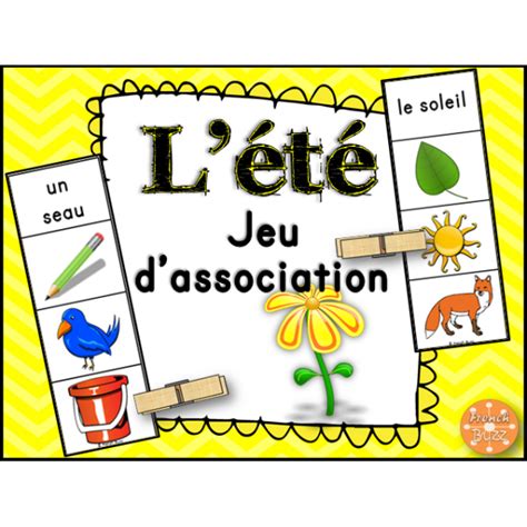 L'été - Jeu d'association #2 | French immersion resources, French classroom, Teaching french